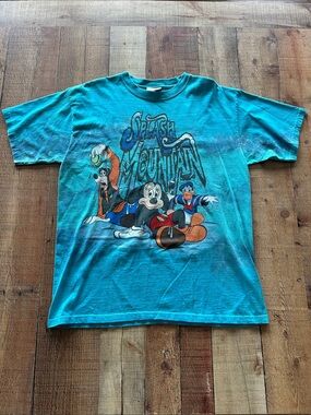 Disney World Parks Splash Mountain Graphic Short Sleeve Tee Large dual print